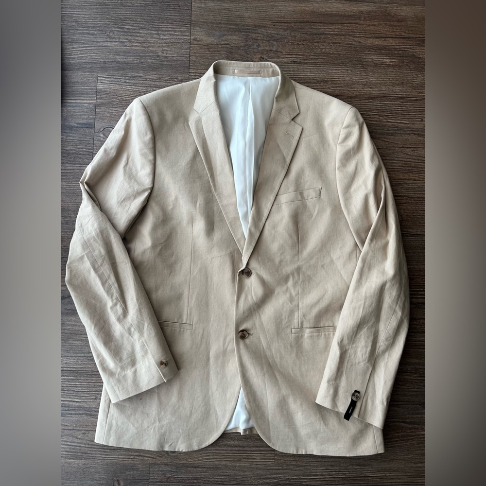 Men’s H&M Linen Cotton Blend Blazer Sz44R